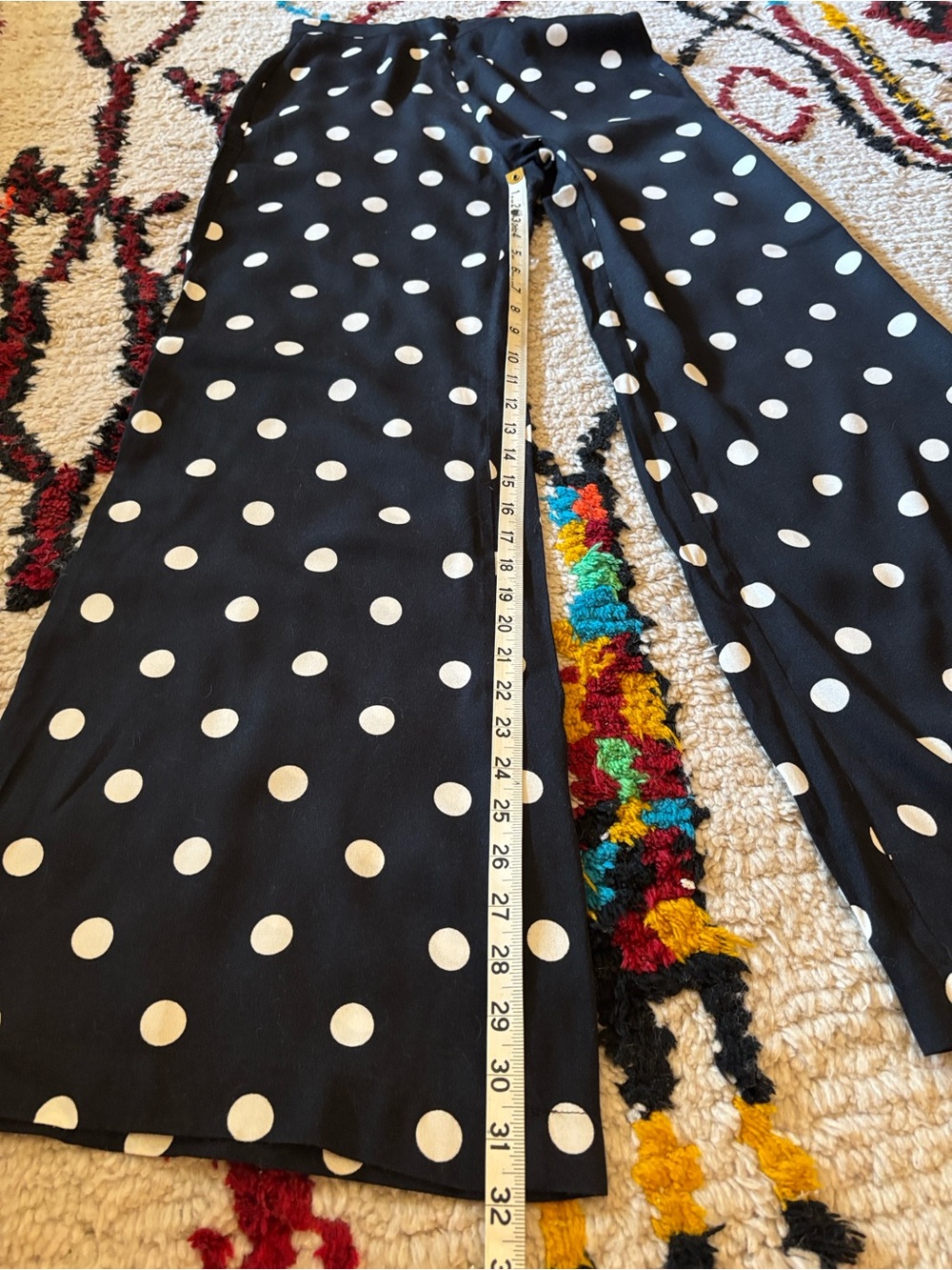 Reformation Polka Dot Wide Leg Pants - Picture 6 of 9